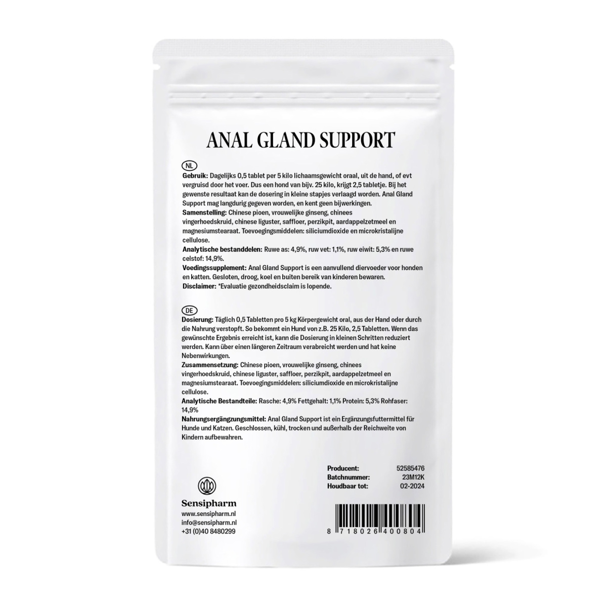 Anal Gland Support - 1000 mg. 90 tabl.