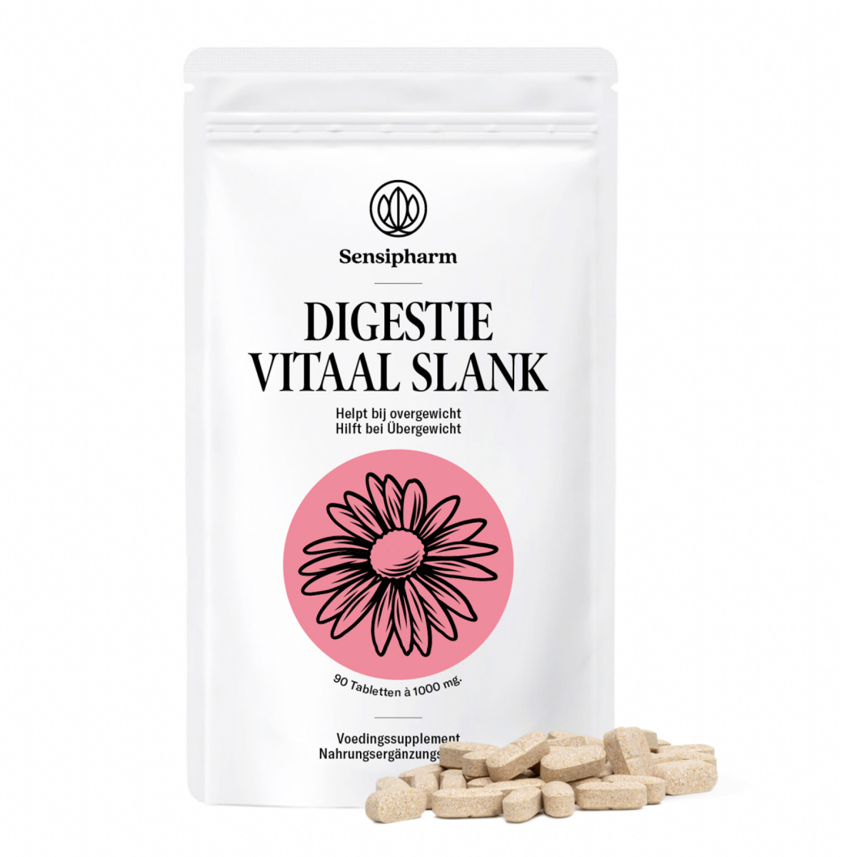 Digestie Vitaal Slank - 1000 mg. 90 tabl.