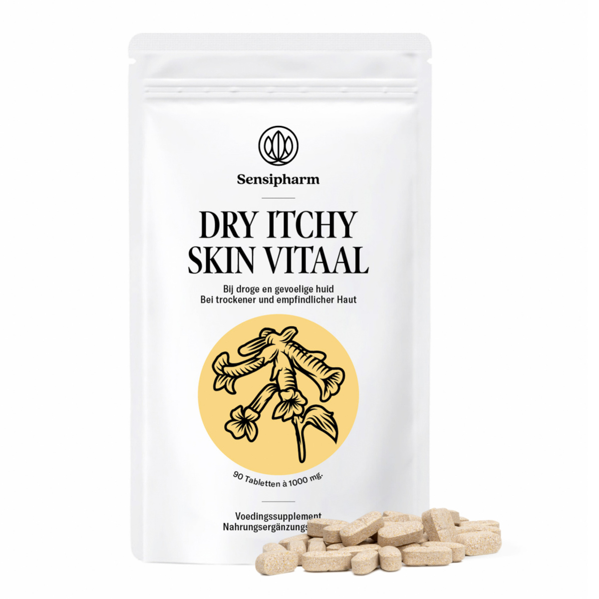 Dry Itchy Skin Vitaal - 1000 mg. 90 tabl.