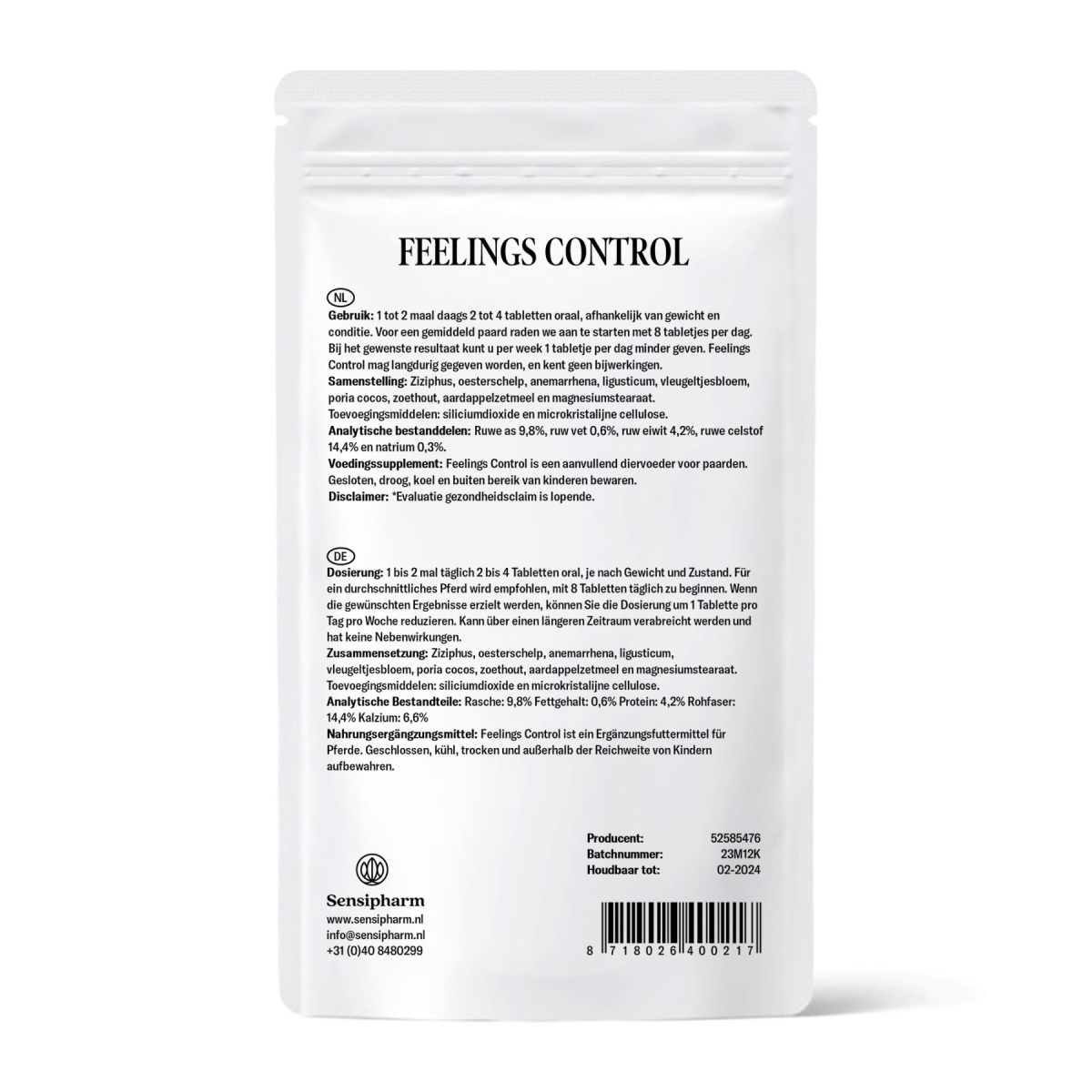 Feelings Control - 1000 mg. 180 tabl.