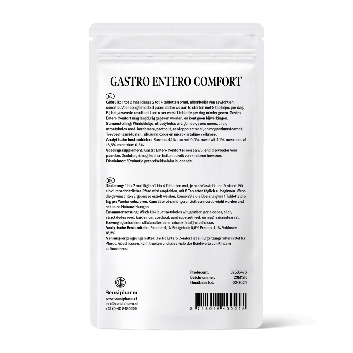 Gastro Entero Comfort - 1000 mg. 180 tabl.