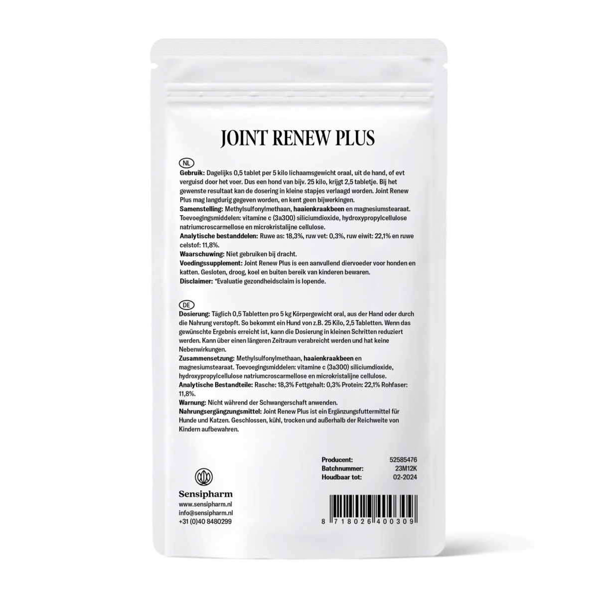 Joint Renew Plus - 1000 mg. 90 tabl.