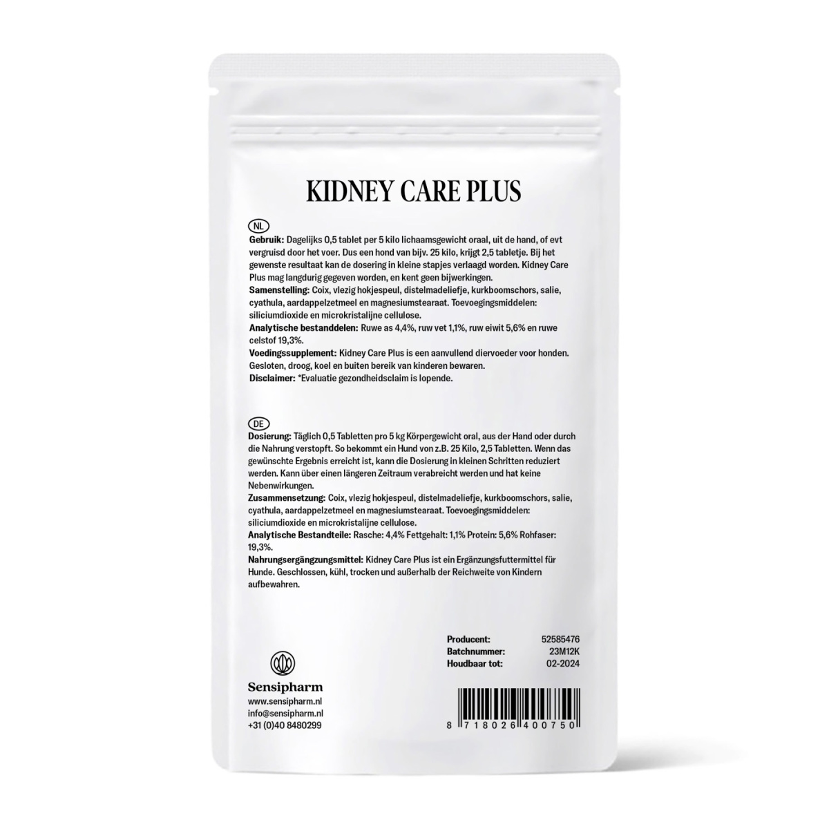 Kidney Care Plus - 1000 mg. 90 tabl.