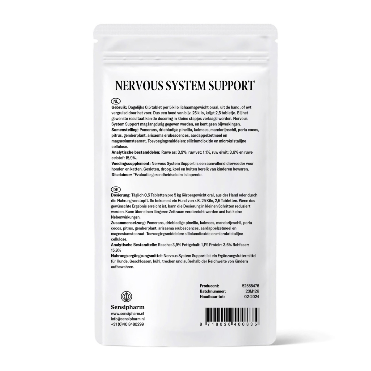 Nervous System Support - 1000 mg. 90 tabl.